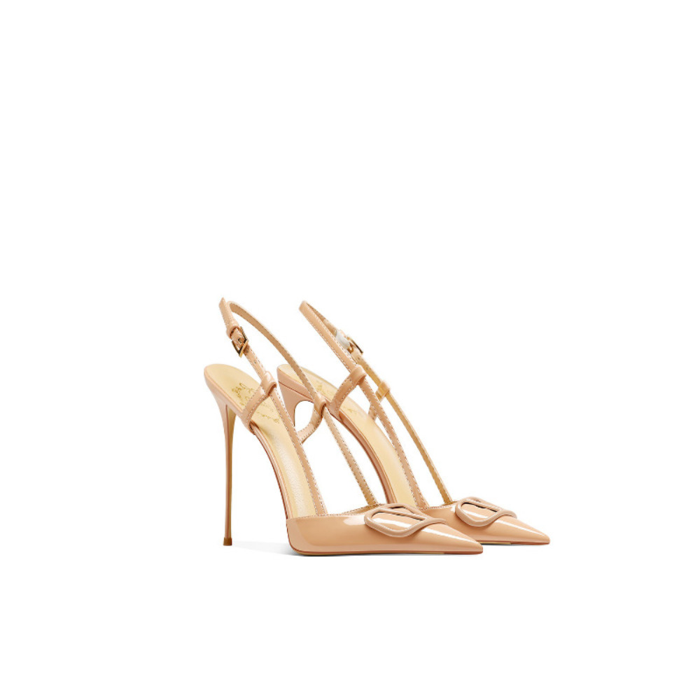 Casual Sandal Leather - Sandali da Donna Nude con Punta