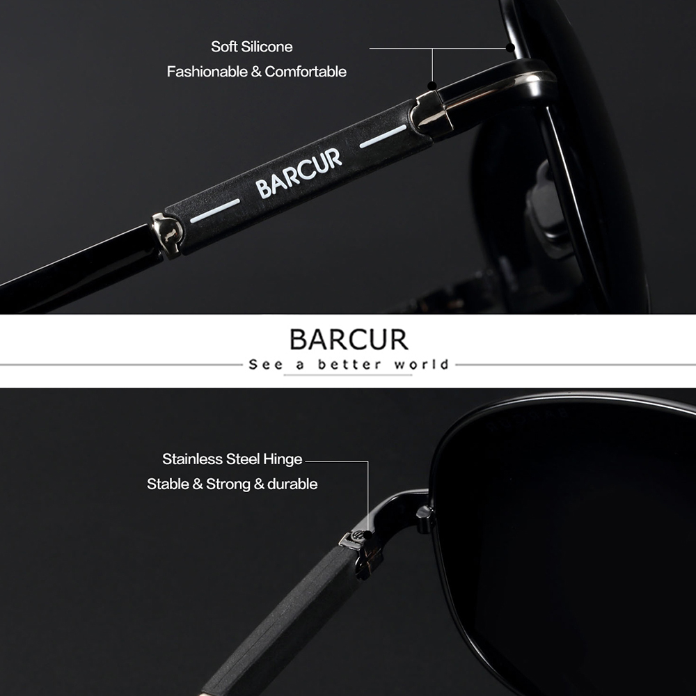 BARCUR Polarizzati Mens Occhia - Sunglasses Aviator Polarized recensione e prezzo